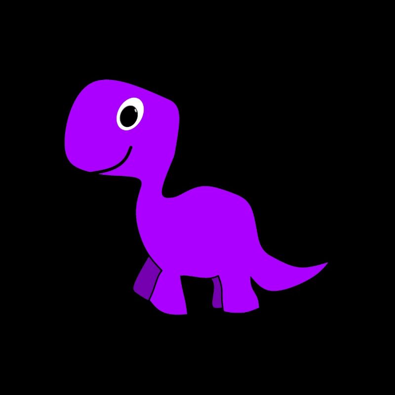 Cute Purple Dinosaur