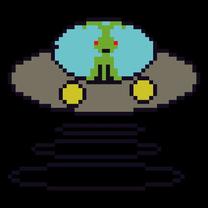 Retrogaming Pixel Ufo