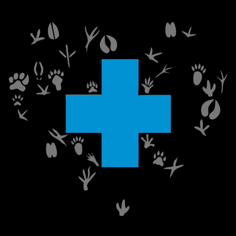 Tierpflege-Logo Tierfußabdrücke