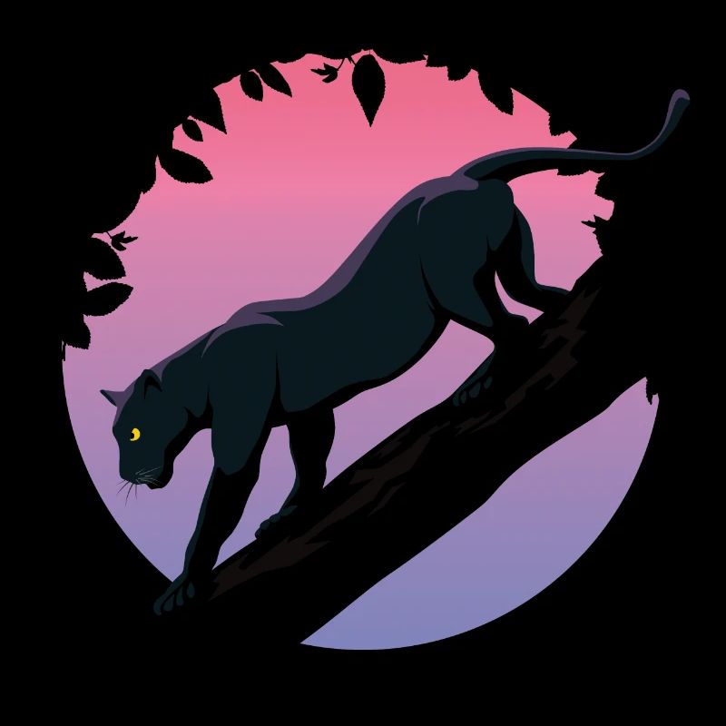 Schwarzer Tier-Panther aus dem Dschungel