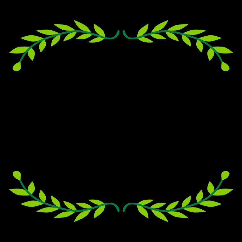 Frame Bay Leaves Illustration