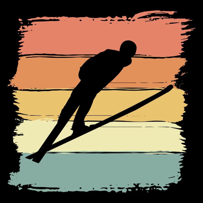 Ski jumping Ski jumping retro vintage