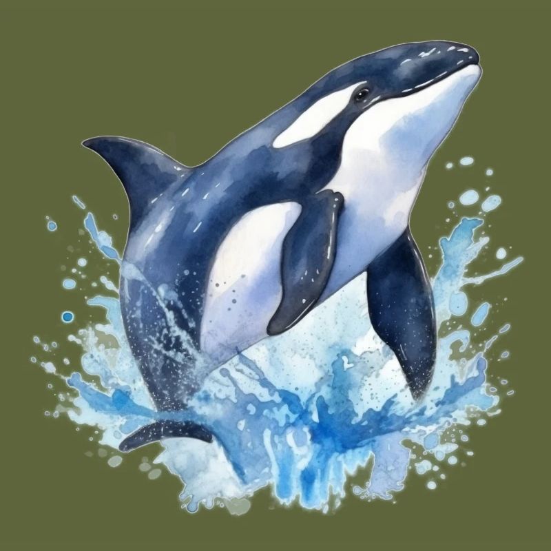 Blauer Orca