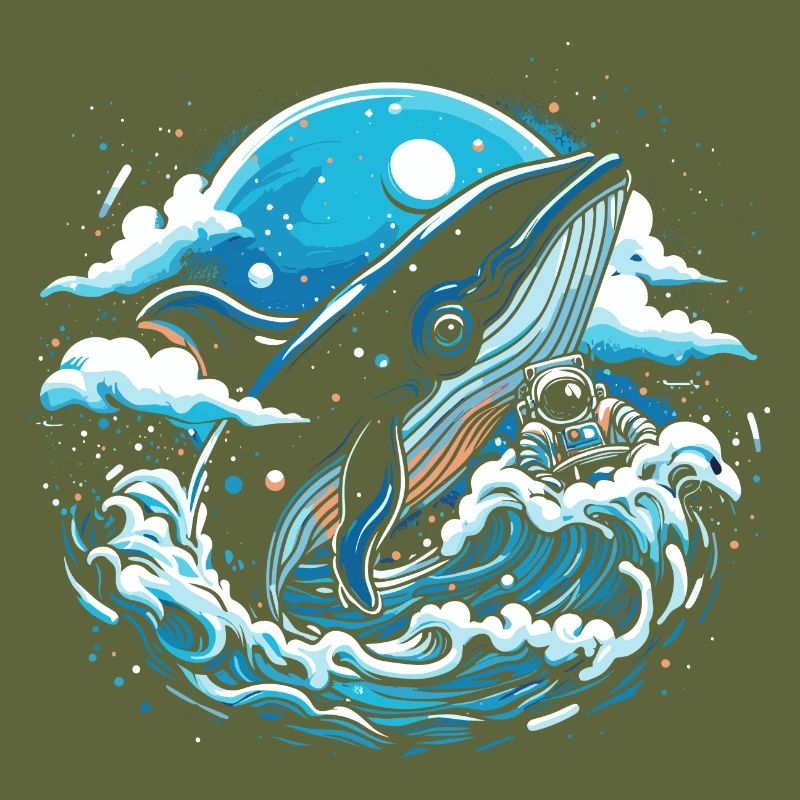 Imagination de baleine de l’espace