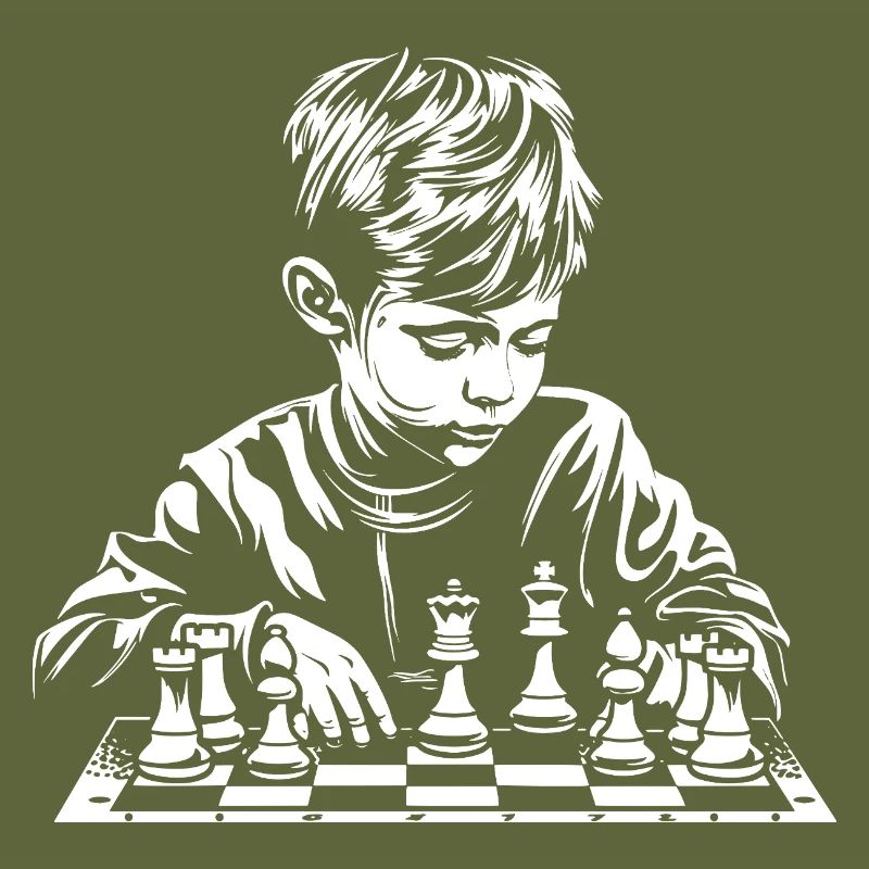Chess Boy Sketch