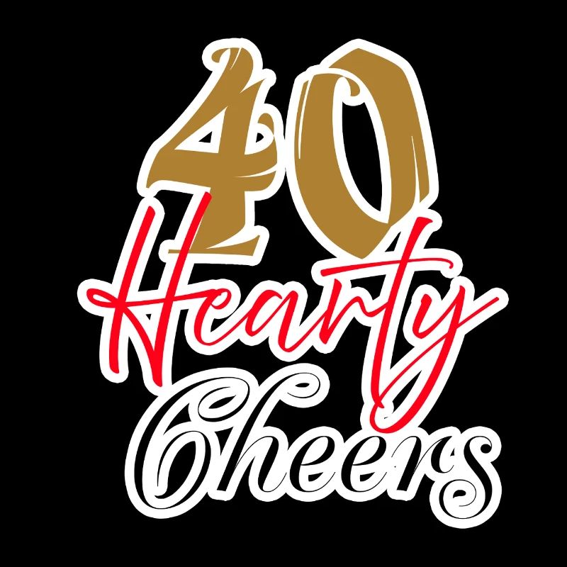 40 herzliche Prost Feier Design