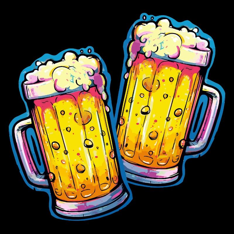 Verre de bière comique