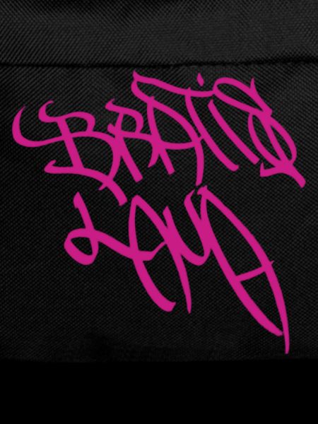 Artistic graffiti design in purple Bratislava