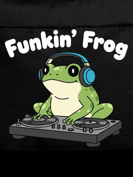 Funkin' Frog DJ in Headphones