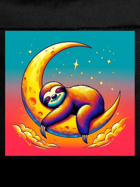 Sloth sleeps on the Moon