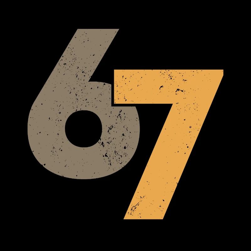 67 in Retro Style