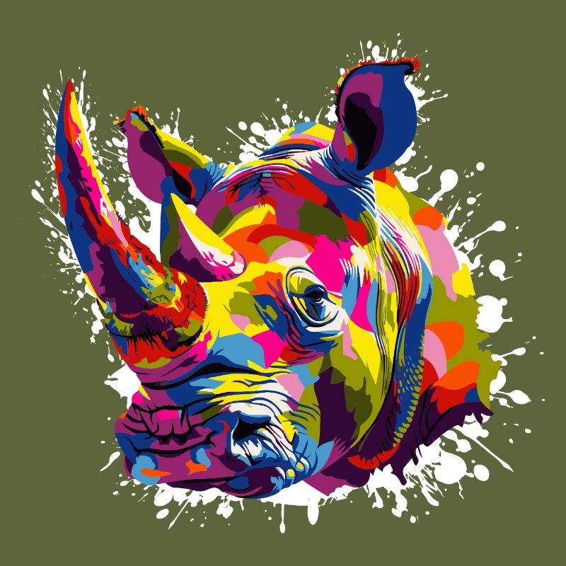 Nashorn Pop Art Tier
