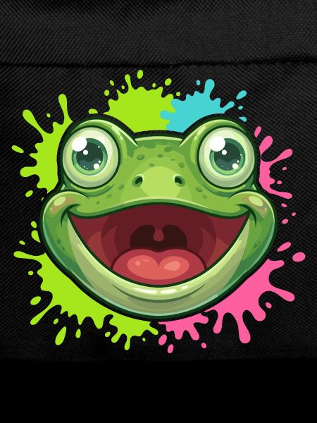 Fröhlicher Frosch Spritzer