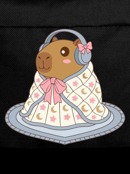 Cute Capybara Earmuffs Blanket - Cozy Apparel