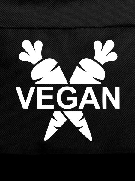 Vegan Emblem mit Karotten 