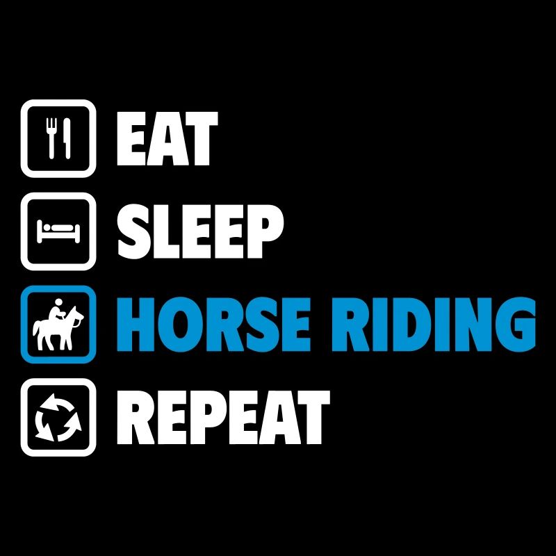 Manger Dormir Équitation Répéter