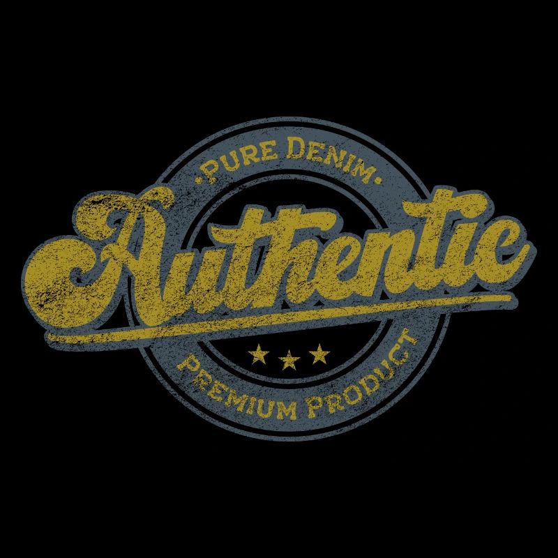 Produit authentique pur denim premium rétro vert