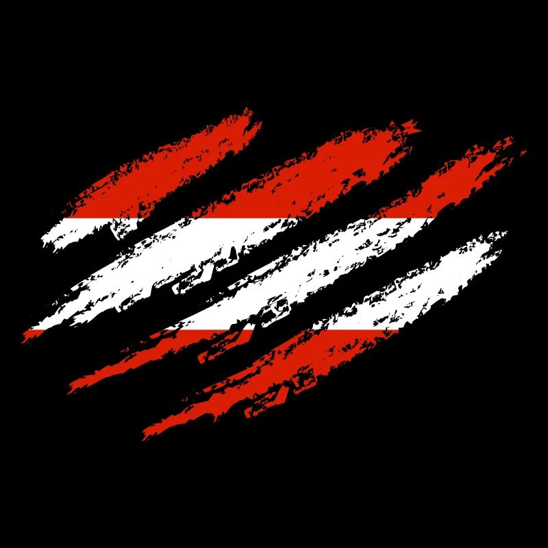 Austria Flag Austria Scratches Cut Scratch Marks