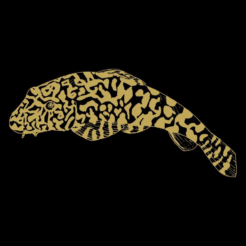 Illustrated designs with fish