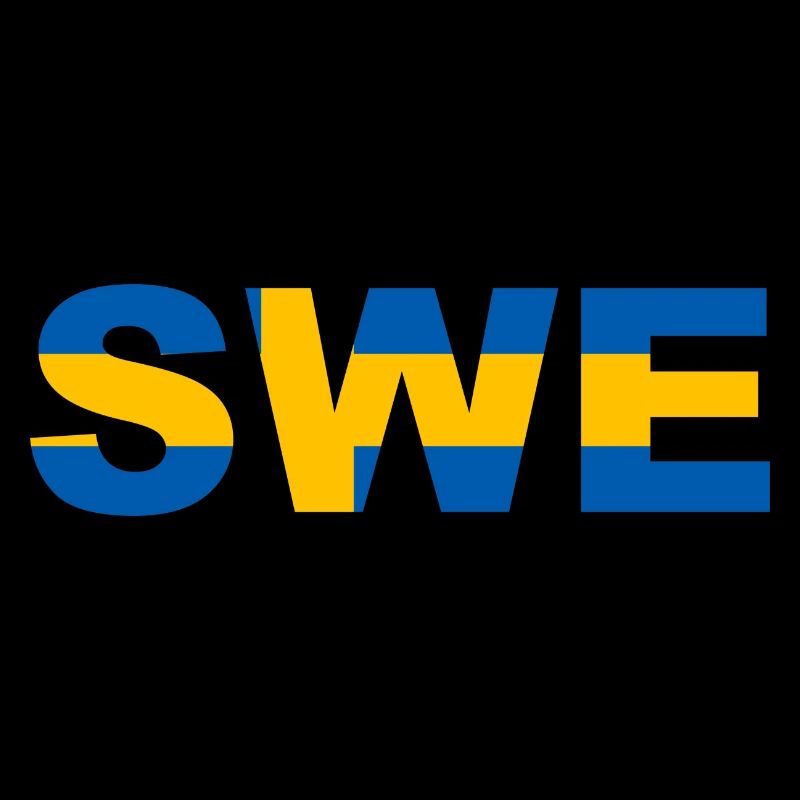 Schweden Flagge ISO Code SWE