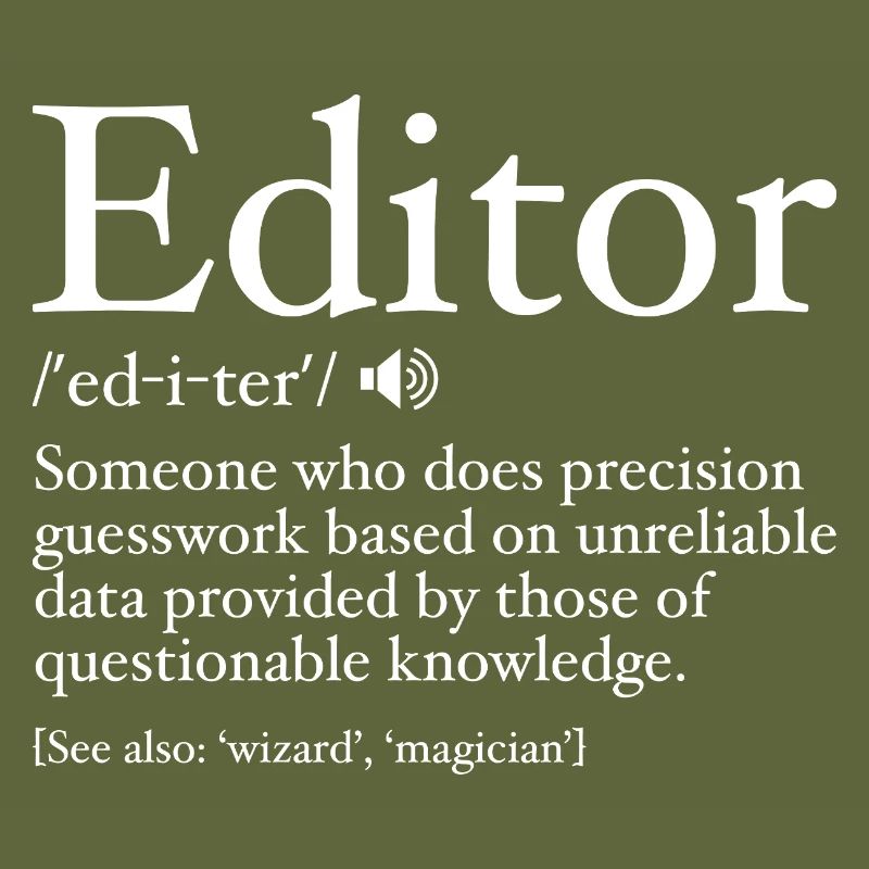 Lustige Editor-Definition Editor-Definition - Editor