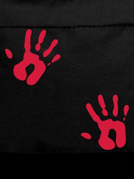Bloody Red Hand Prints