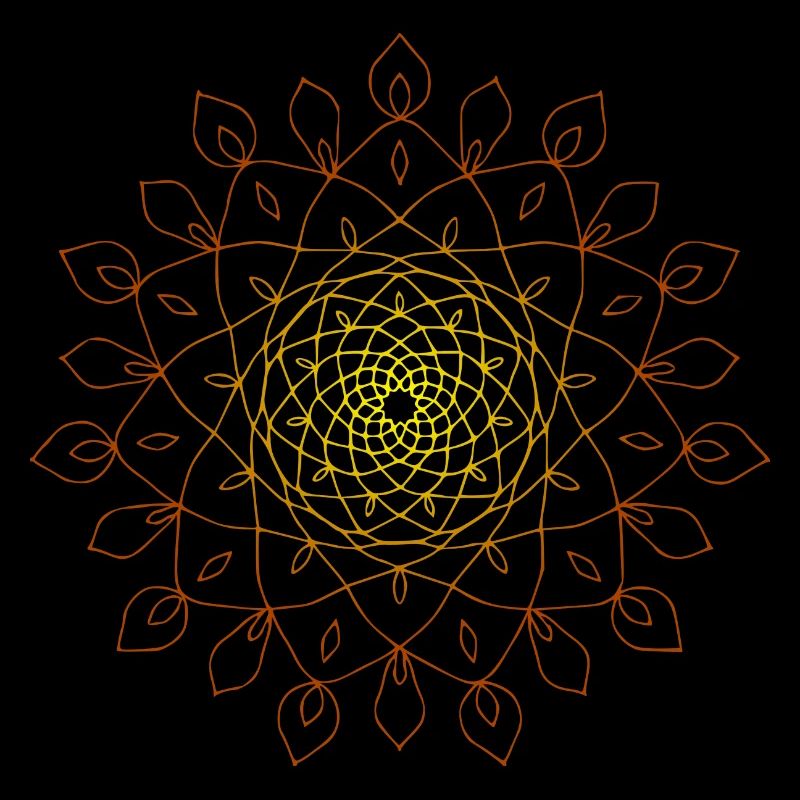 Mandala sun energetic energy symbol