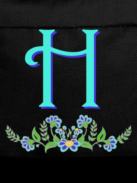 flower blue h