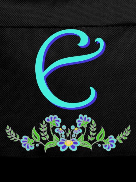 blue flower e