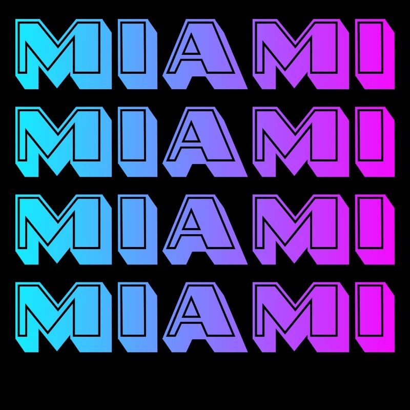 Miami Neon Gradient Muster