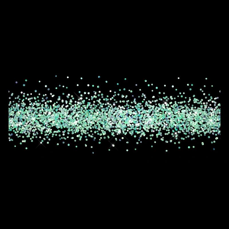 Glitter border green emerald