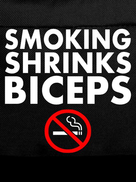Smoking shrinks the biceps