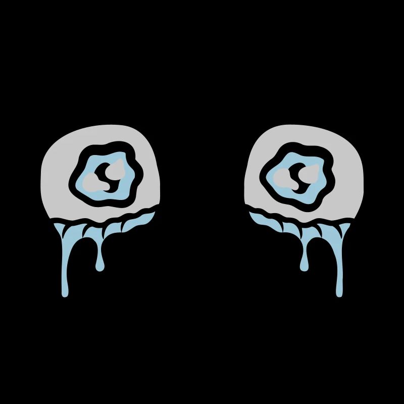 Comic Eyes Tears Sad