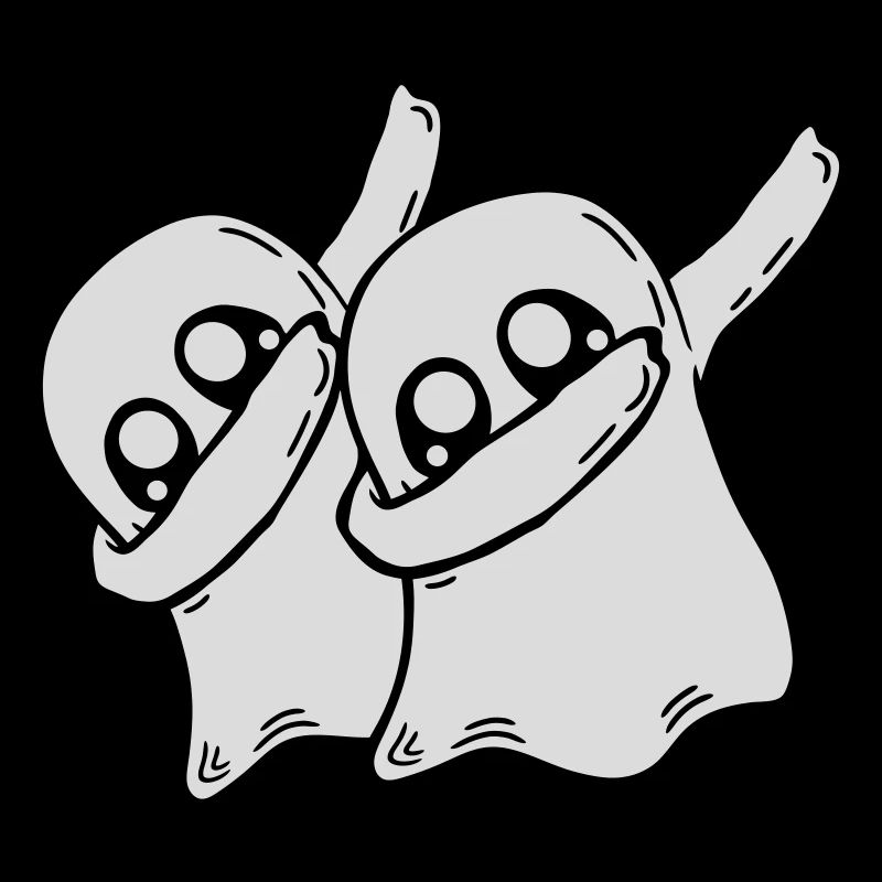 2 Dabbing Ghosts Friends