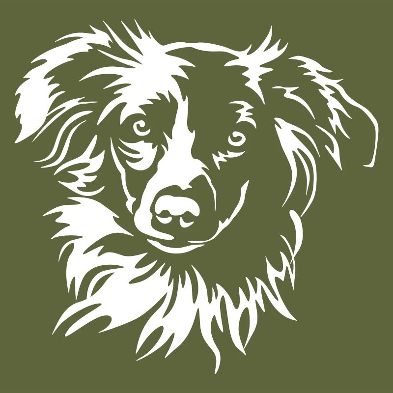 Miniature Australian Shepherd Kopf "Black Edition"