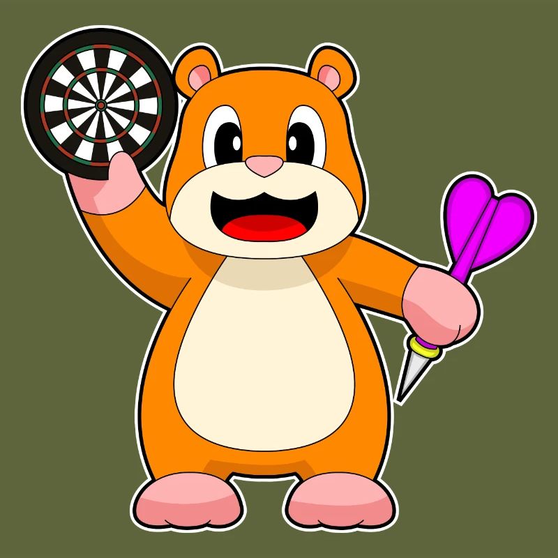 Cible de fléchettes de hamster