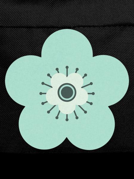 Mint Green & Blue Flower