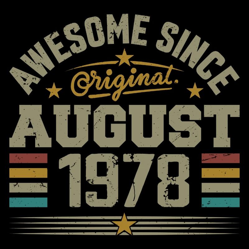 August 1978 Geburtstag August 1978 August 1978 Retro