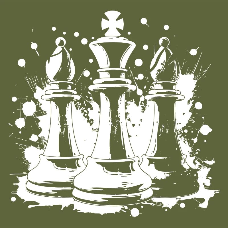 Chess bishop and king