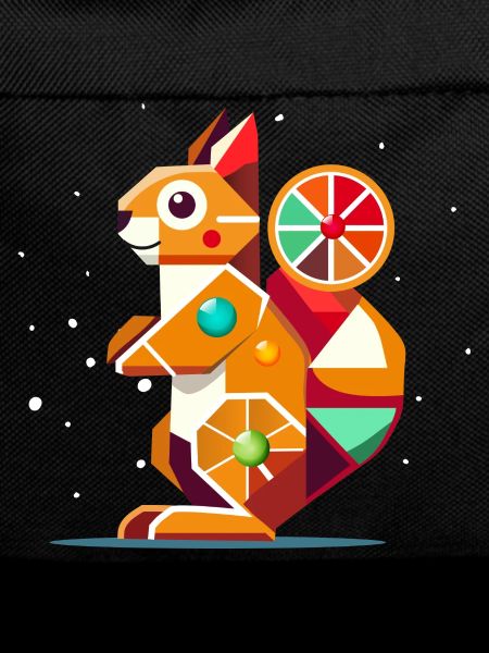 Geometrisches Eichhörnchen-farbenfroher Hingucker