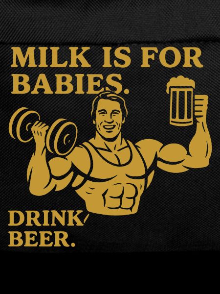 Bold Manly Drink Quote Design