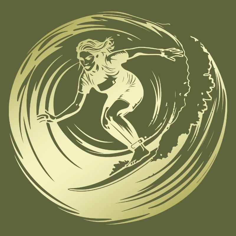 Silhouette de surfeur Surf