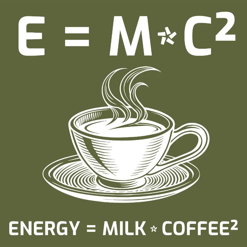 Kaffeetrinker Kaffeeformel E=MC2