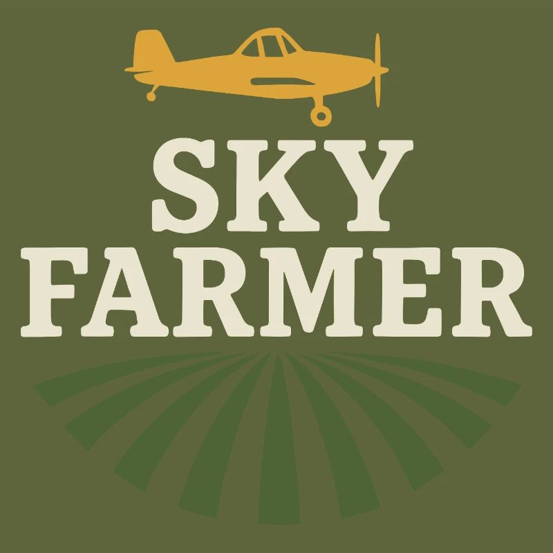 Ländliche Luftfahrt Landwirtschaft Pilotgeschenk