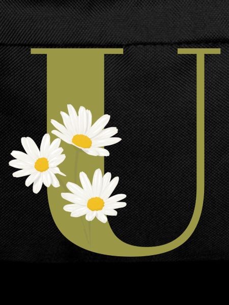 Green daisies u letter