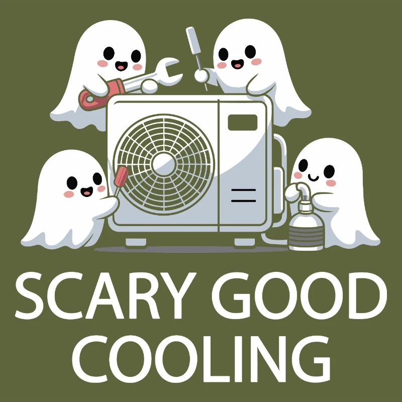 Halloween Ghost HVAC Design - Scary Good Cooling