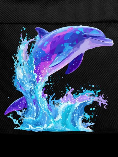 Farbiger Delfin Splash