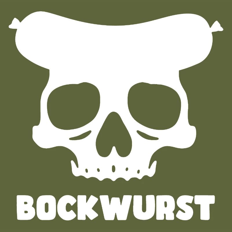 Graphique de crâne de Bockwurst