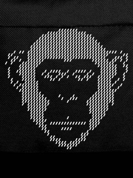 Pixel Monkey Halftone Art