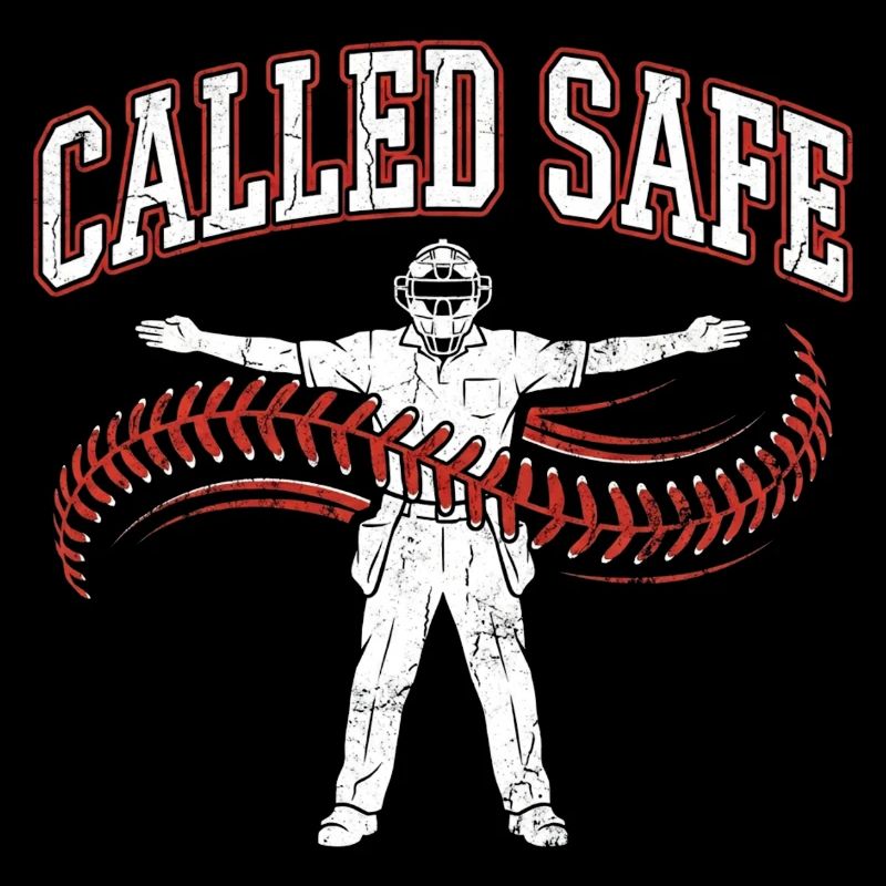 Called Safe Christlicher Baseball Glaube Kreuz
